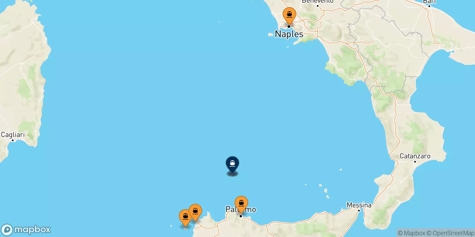 Ferries de Italia a La Isla De Ustica