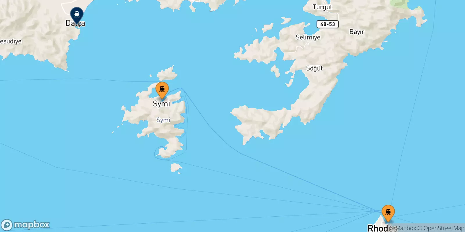 Ferries de Dodecaneso a Datca