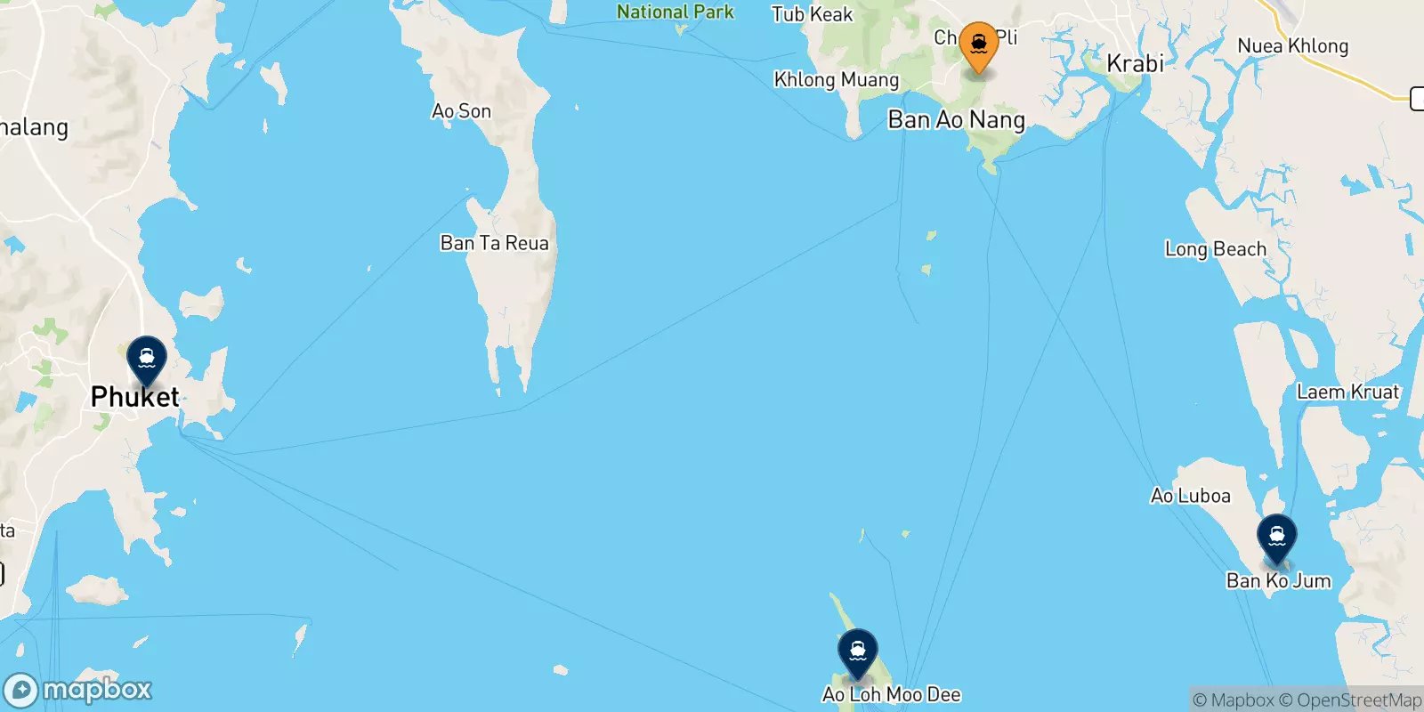 Ferries de Ao Nang (Nopparat Thara Pier)