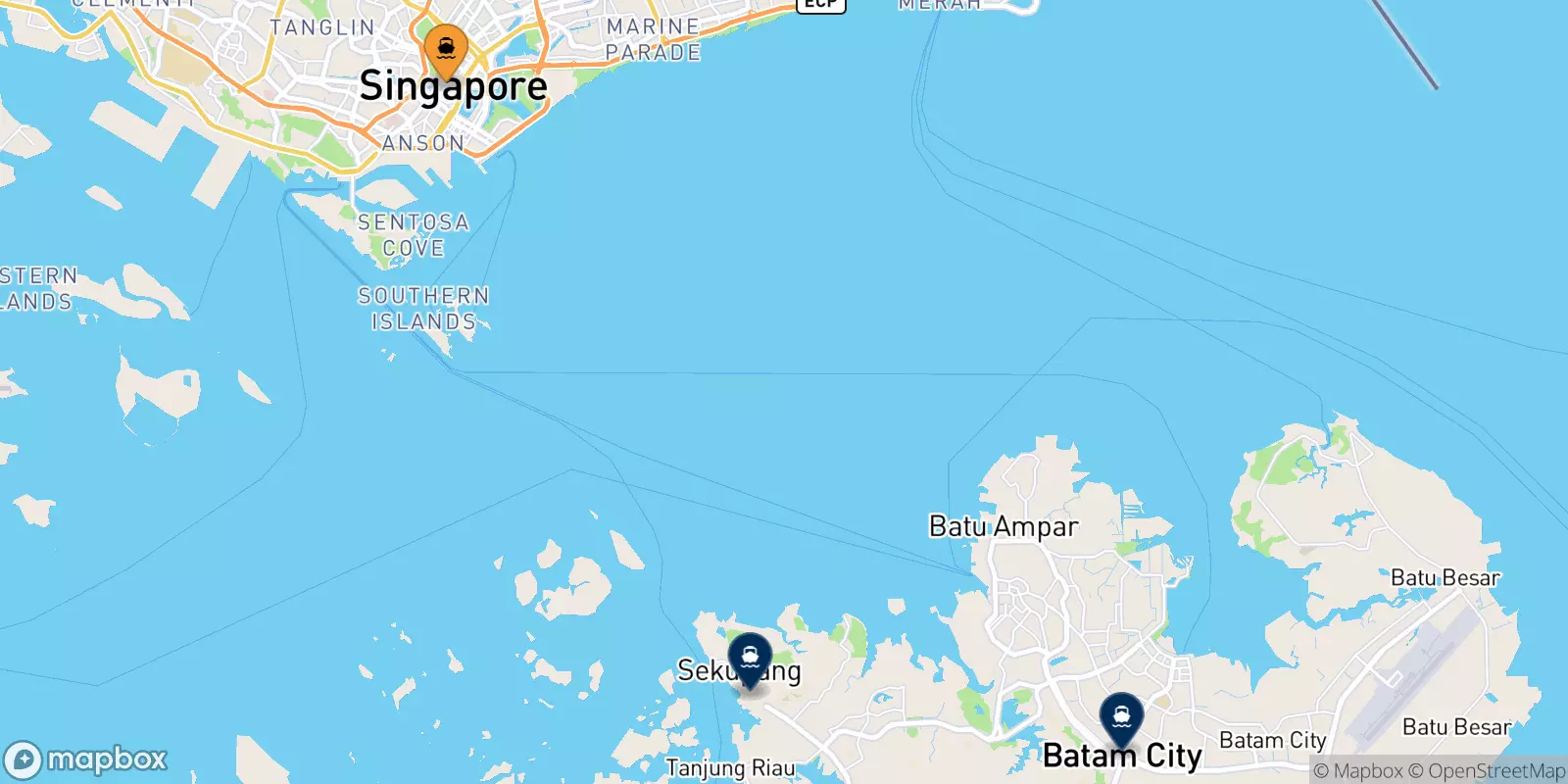 Ferries de Harbourfront Centre a Batam