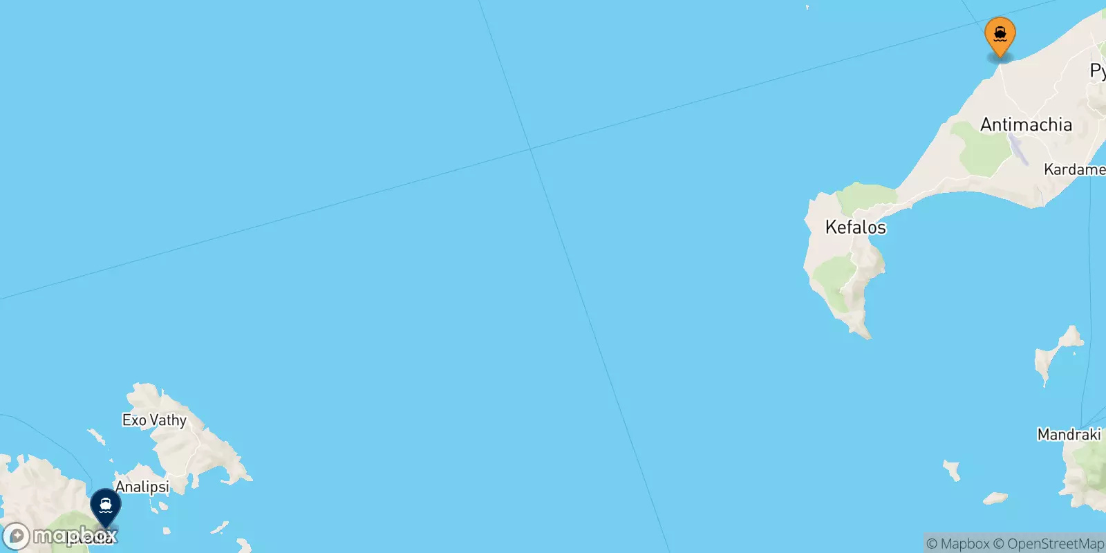 Ferries de Pserimos a Astipalea