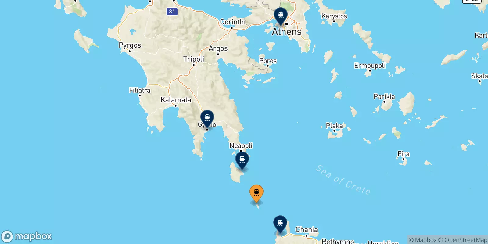 Ferries de Antikythira